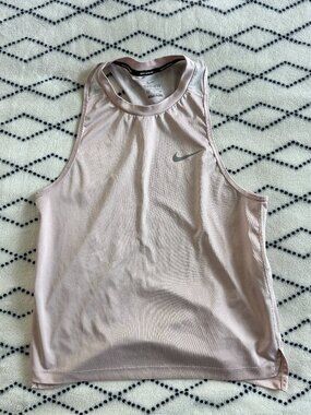 Womens Nike Tank Shirt M Medium Pink Athletic Gym Workout Running